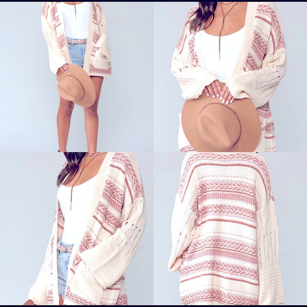 🆕Bohemian Oversized Lightweight Earthy Artsy Fiber Embellished Slouchy Sweater